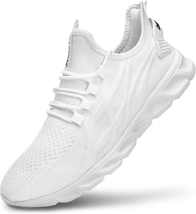 White Tennis Shoes Women Gym Running Casual Walking Workout Athletic Sport Slip on Shoe Lightweight Mesh Fashion Sneakers Size 5.5